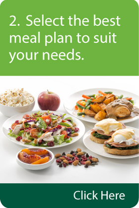 2. Select the best meal plan to suit your needs.